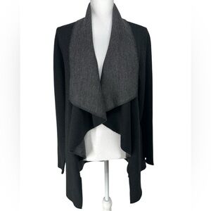 CLOTHES BY REVUE / Black & Gray Cardigan Wrap / Medium / Goth Emo Alt Girl Boho